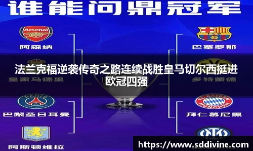 法兰克福逆袭传奇之路连续战胜皇马切尔西挺进欧冠四强