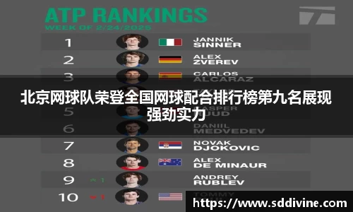 北京网球队荣登全国网球配合排行榜第九名展现强劲实力